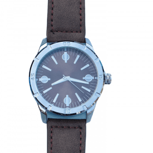 Horloge donkerbruin heren